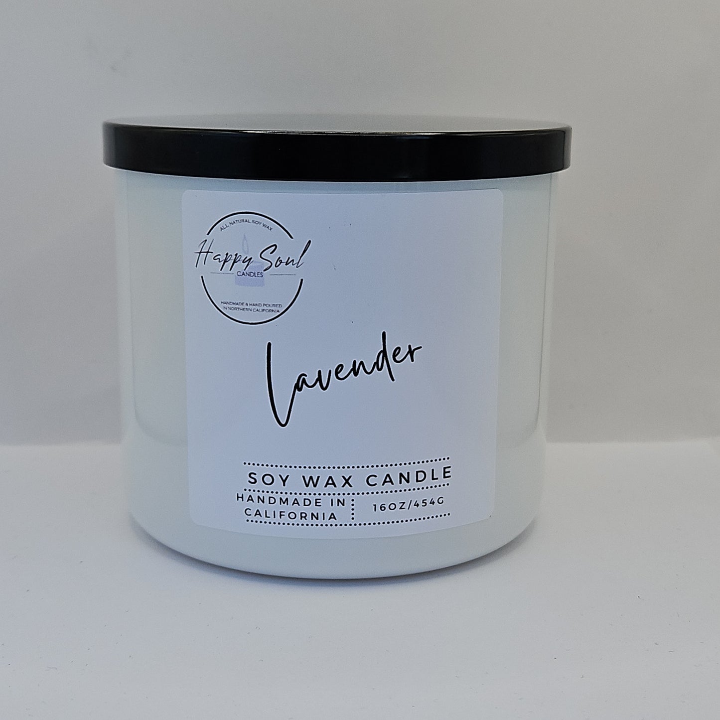 Lavender 3-Wick Soy Candle (16oz)